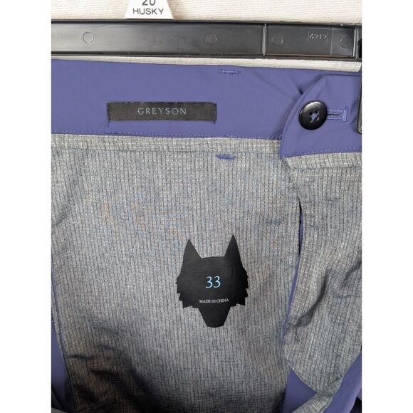 Greyson Montauk Golf Shorts 10" Blue/Purple Men's Size 33 - Picture 10 of 10